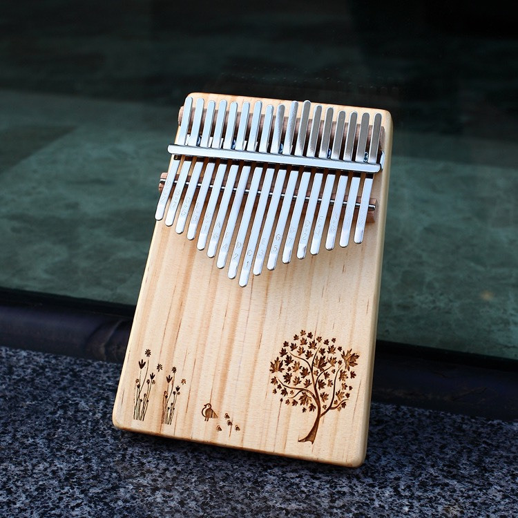 Đàn kalimba 17 phím gỗ nguyên khối I Đàn Kalimba Giá Rẻ I Đàn Kalimba Họa Tiết Hình Nhiều Mẫu Mã