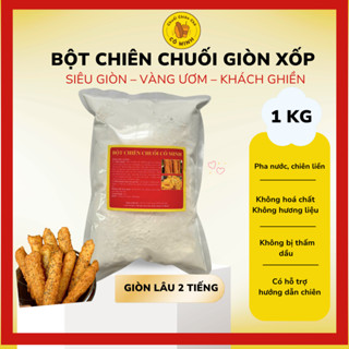  1kg Bột Chiên Chuối Cô Minh Pha Sẵn – Giòn Xốp Không Cần Pha Thêm – Làm Chuối Chiên Bán Ăn Vặt Quán Vỉa Hè Xe Đẩy 