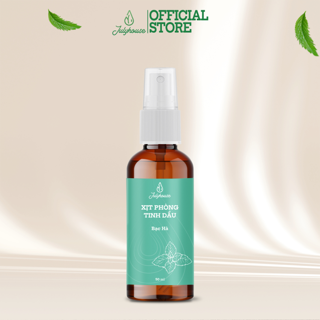 Bình xịt phòng tinh dầu bạc hà 50ml JULYHOUSE the mát sảng khoái