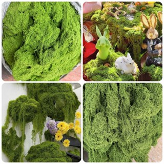  100g RÊU SỢI NHÂN TẠO phủ gốc cây decor sự kiện tiểu cảnh sân vườn.... 