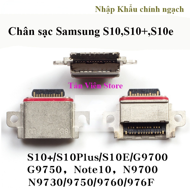 Set 5-10c Chân Sạc Samsung S10 S10+ S10e zin.Nhập Khẩu Chính Hãng