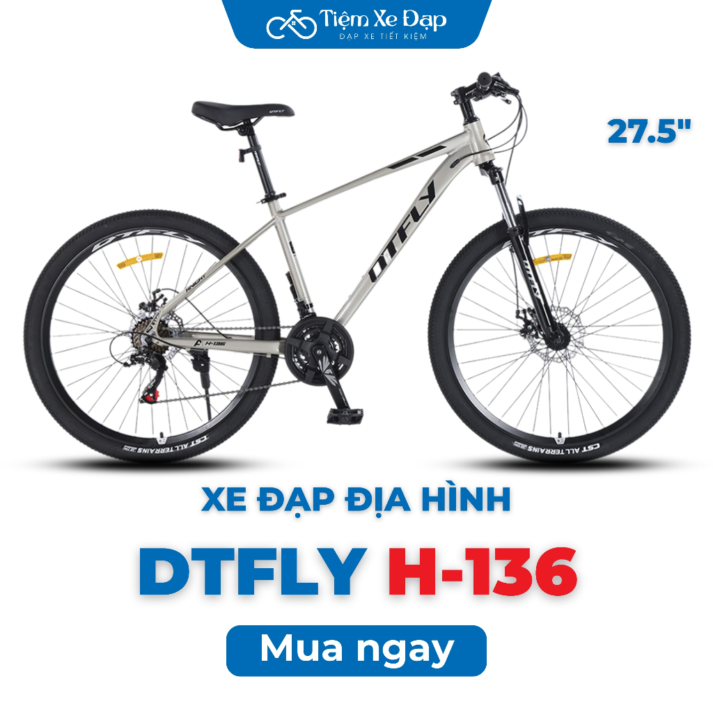Xe Đạp Địa Hình DTFLY H-136 27.5 Khung Nhôm, Đề SHIMANO TOURNEY | Xe Đạp DTFLY Việt Nam