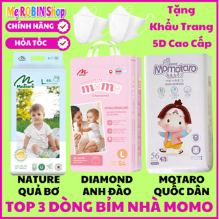   Tặng KhẩuTrang 5D Bỉm Tã Dán Quần MomoTARO Momo DIAMOND Momo NATURE Xuất Nhật Đủ Size Giá 1 bịch  