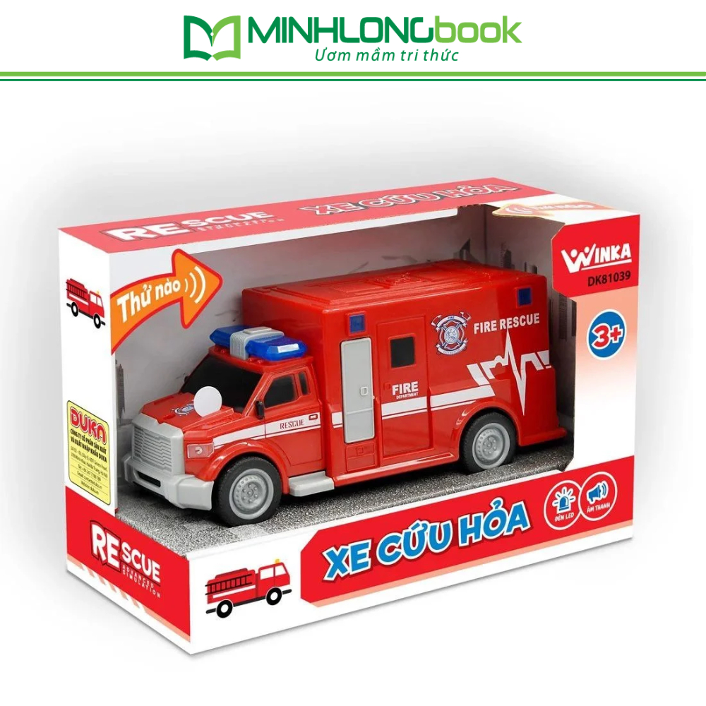 Đồ Chơi DUKA: Xe Ô Tô Cứu Hỏa ( DK81039 )