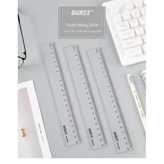 [Ship hỏa tốc] Thước Kẻ 15CM- Baoke -Ru2073