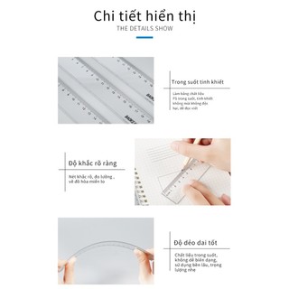 [Ship hỏa tốc] Thước Kẻ 15CM- Baoke -Ru2073
