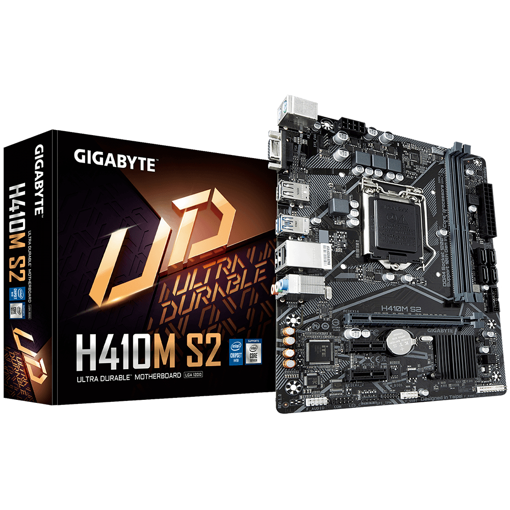 BO MẠCH CHỦ - MAINBOARD GIGABYTE H410M S2 - HÀNG NHẬP KHẨU RENEW FULLBOX