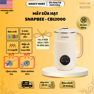 Máy nấu sữa hạt mini đa năng Snapbee CB1200-thể tích 1,2 lít-công suất 800w-9 chức năng-bh24 tháng