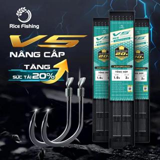 Thẻo câu đài RICE FISHING thẻo câu cá chép trắm rô phi diếc lưỡi sắc bén ( BỘ 10 THẺO ) LC-29