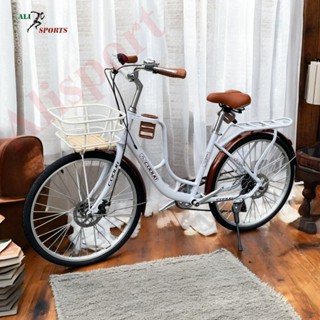 xe đạp mini nữ coolki có giá đẻ bình nước cao cấp, xe 26/24 inh có bộ đề 7 cấp trượt