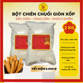  2kg Bột Chiên Chuối Cô Minh Pha Sẵn – Giòn Ngon Không Ỉu – Làm Chuối Chiên Khoai Chiên – Quán Ăn Xe Đẩy 