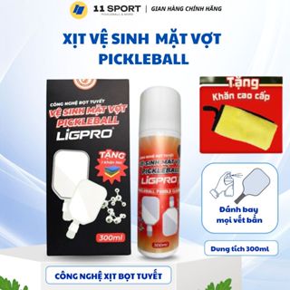 Xịt Vệ Sinh Vợt Pickleball Bọt Tuyết NANO BẠC LIGPRO chăm sóc làm sạch và chống trầy mặt vợt 11SPORT