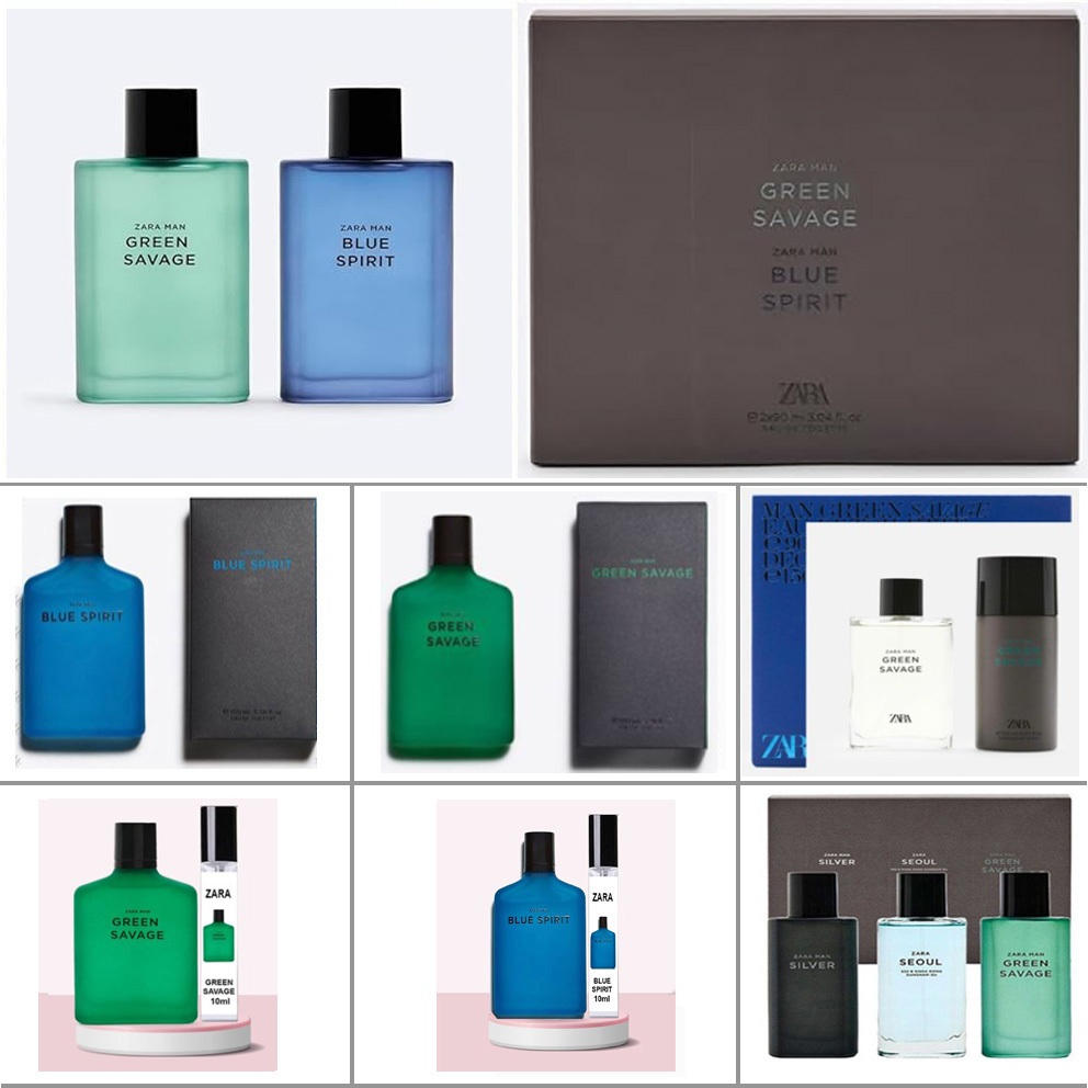 Nước hoa nam Zara man Green savage Blue spirit full box