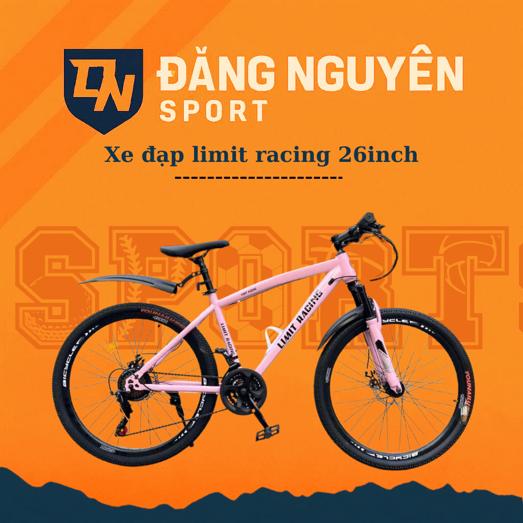 [TẶNG FULL PHỤ KIỆN] Xe đạp thể thao Limit racing nan hoa S300 ,26icnh,21 tốc độ, phanh đĩa, giảm sóc - CHÍNH HÃNG