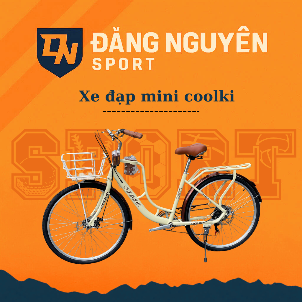 [CHÍNH HÃNG+ TẶNG GIỎ] XE ĐẠP MINI NỮ COOlKI 26INCH/24INCH ĐỀ SHIMANI TẶNG FULL PK