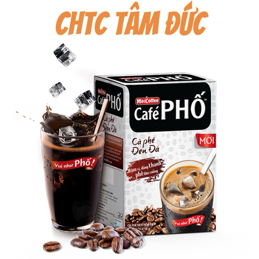 Cà phê đen đá MacCoffee Café Phố 160g