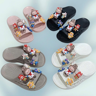 Dép Lê 2 quai hình labubu cho bé Trai và bé Gái 3-10 tuổi siêu êm chống trơn trượt LBBO1.