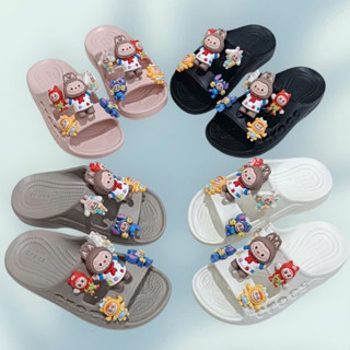 Dép Lê 2 quai hình labubu cho bé Trai và bé Gái 3-10 tuổi siêu êm chống trơn trượt LBBO1.