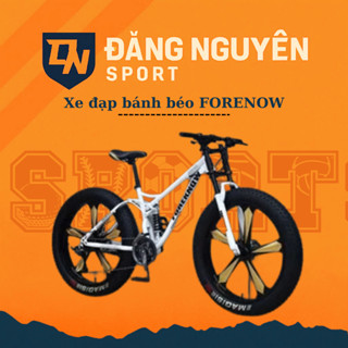 [Tặng Full Phụ Kiện] Xe đạp bánh béo FOREKNOW 26inch- 21 tốc độ mẫu 2024- bảo hành 3 năm