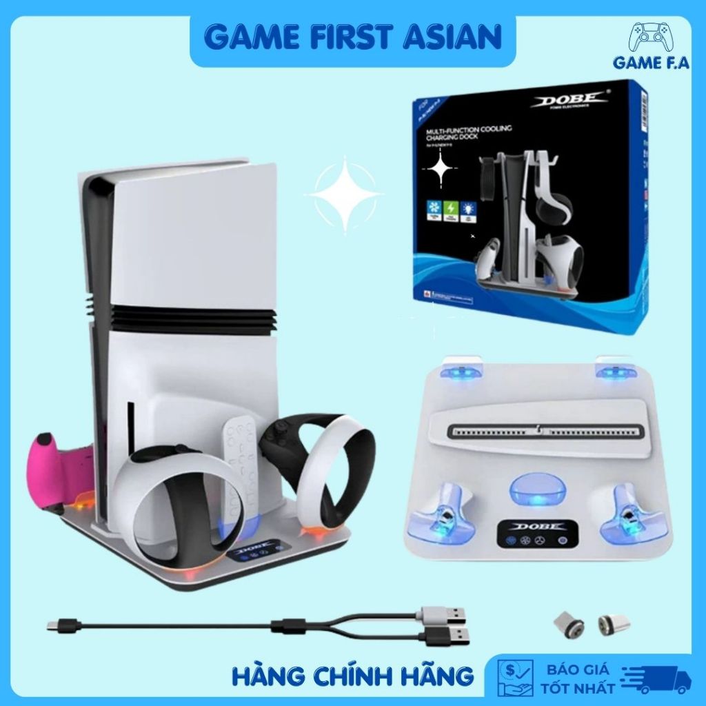 Đế đứng tản nhiệt Ps5 Pro, Slim & Ps5 Fat - Dobe, BH 12 Tháng