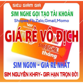 SIM 4G VIETNAMOBILE NGHE GỌI TẠO TÀI KHOẢN