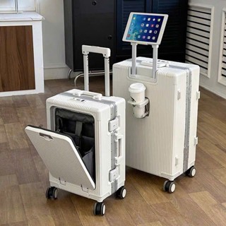 Vali Khung Nhôm Doanh Nhân Cao Cấp Size 20/24 Inch - Ngăn riêng đựng Laptop,Tích Hợp Cổng Sạc, Siêu Bền, Chống Va Đập