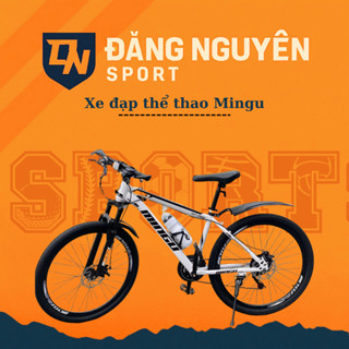 [TẶNG FULL PHỤ KIỆN] Xe đạp Mingu bánh 26inch, 21 tốc độ, phanh đĩa, giảm sóc, HÀNG CHÍNH HÃNG
