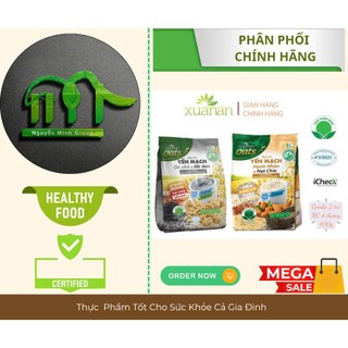 COMBO 2 GÓI -  Ngũ Cốc Xuân An 400g ( 1 Gói Hạnh Nhân Hạt Chia & 1 Gói Óc Chó Mè Đen)