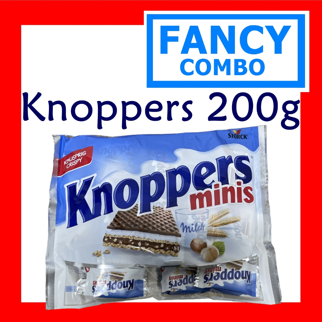 Knoppers Minis 200g – Lotus Biscoff, Marou, Toffifee, Loacker, Merci, Schogetten, Nutella