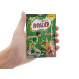 1 Dây = 10 Gói Sữa Lúa Mạch Bột MILO Nestle 22 Gam Tặng 1 Gói
