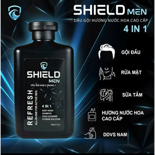 [Shield man] Dầu gội sữa tắm nam 4 trong 1 hương nước hoa thơm lâu mát lạnh toàn thân