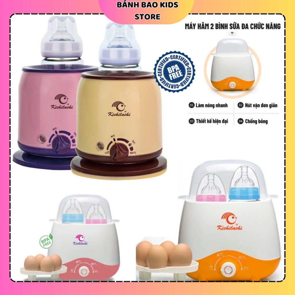 Máy Hâm Sữa Kichi Đa Năng Làm Ấm Sữa Nhanh, Hâm Nóng Thức Ăn Cho Bé Nhanh Chóng, Tiện Lợi