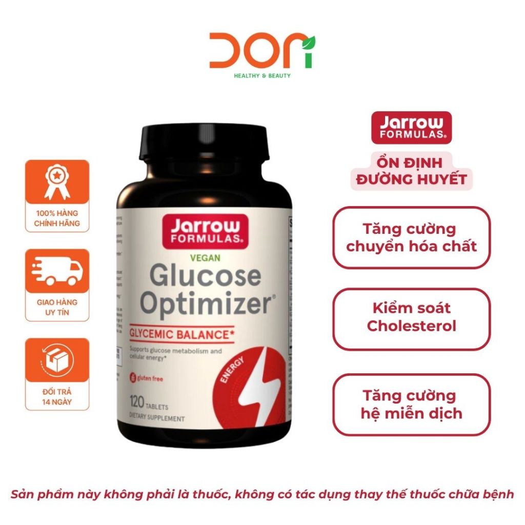 Viên Uống Hỗ Trợ Tiểu Đường Jarrow Formulas Glucose Optimizer