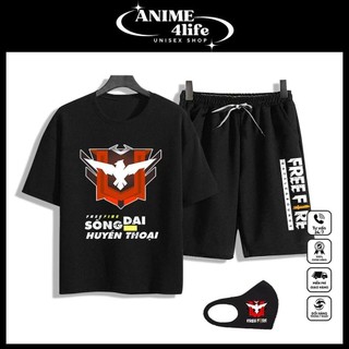 (SALE 50%) Áo game Free Fire Team Wag - Rank thách đấu kèm quần khẩu trang - FF thiết kế 572