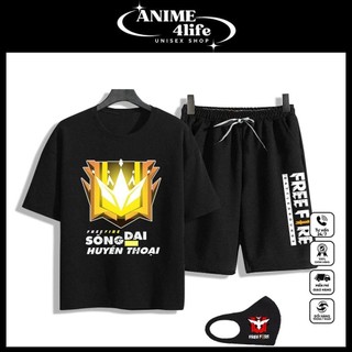 (SALE 50%) Áo game Free Fire Team Wag - Rank thách đấu kèm quần khẩu trang - FF thiết kế 572