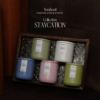   Set quà tặng đặc biệt  Nến Thơm LUNASOL 110g - BST Staycation LUNASOL - Tặng kèm thông điệp 