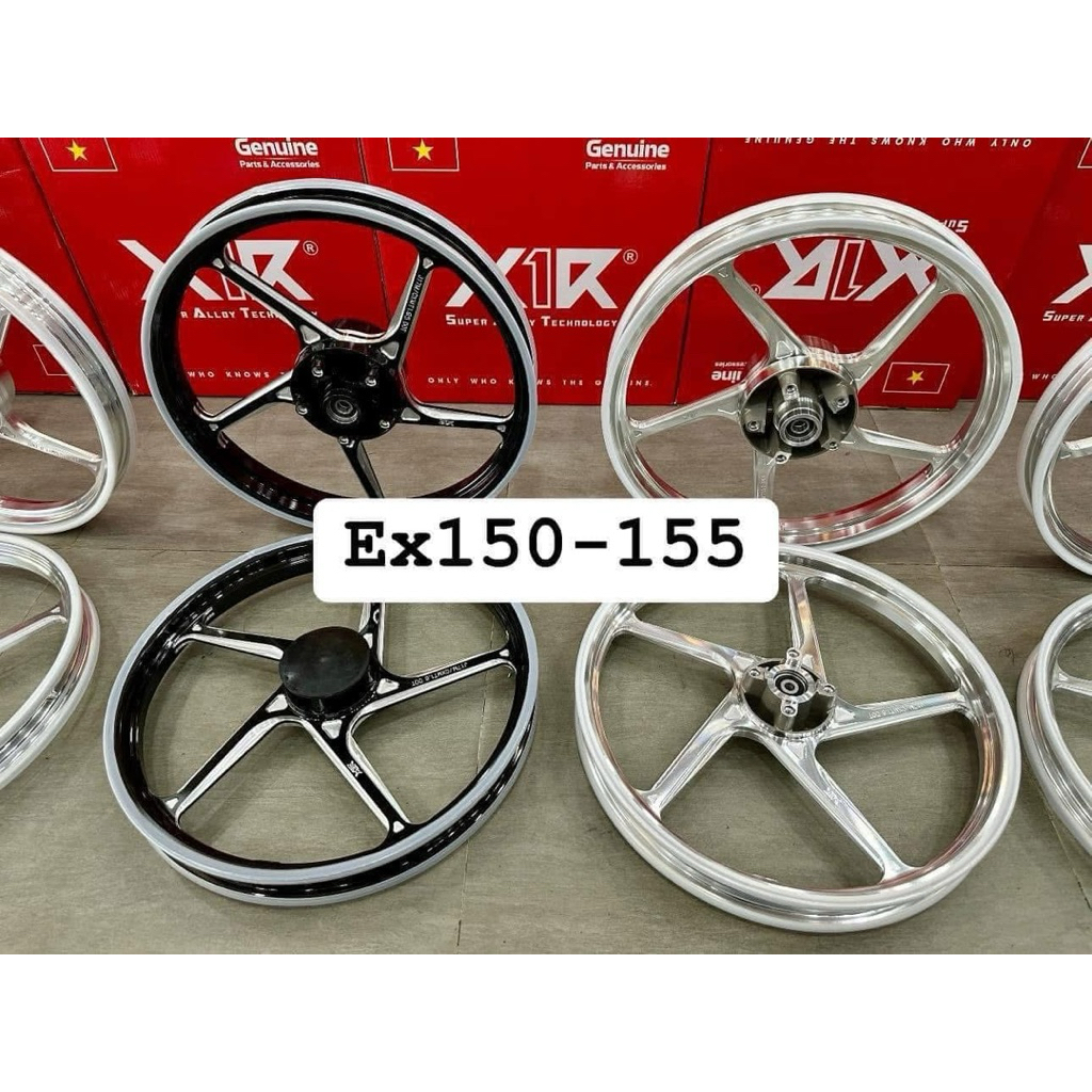 Mâm CNC X1R Ex150/155 đen Crom ( kèm đĩa trước )