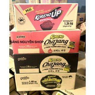 Thùng MÌ TRỘN TƯƠNG ĐEN KORENO thùng 20 gói x 78g [DATE MỚI NHẤT]