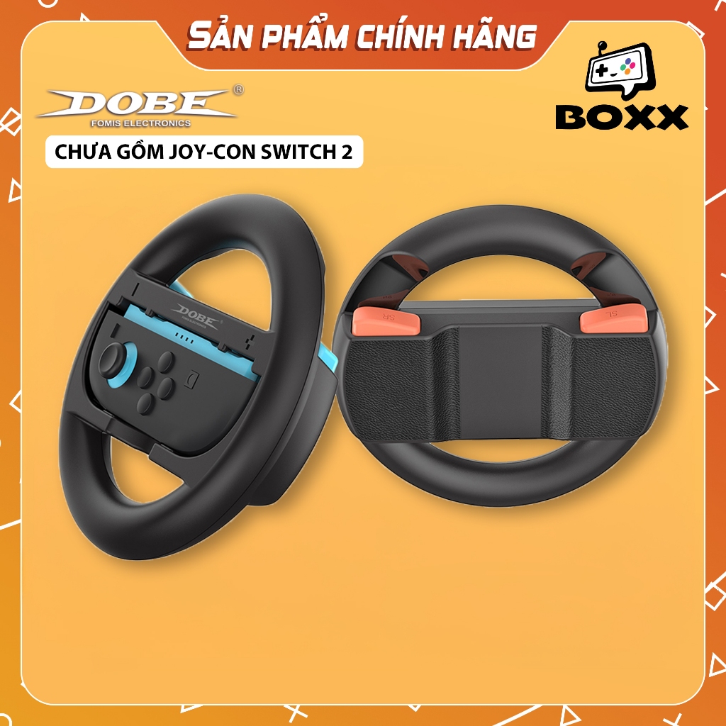 Bộ Vô Lăng Đua Xe Mario Kart World Cho Nintendo Switch 2 Chính Hãng DOBE