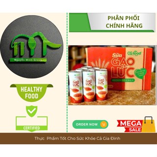 Thùng 24 Lon : Sữa Gạo Lứt Cg Food 245 Ml