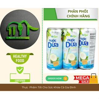  Thùng 24 Lon : Nước Dừa Có Cơm Dừa Cg Food 325 ml 
