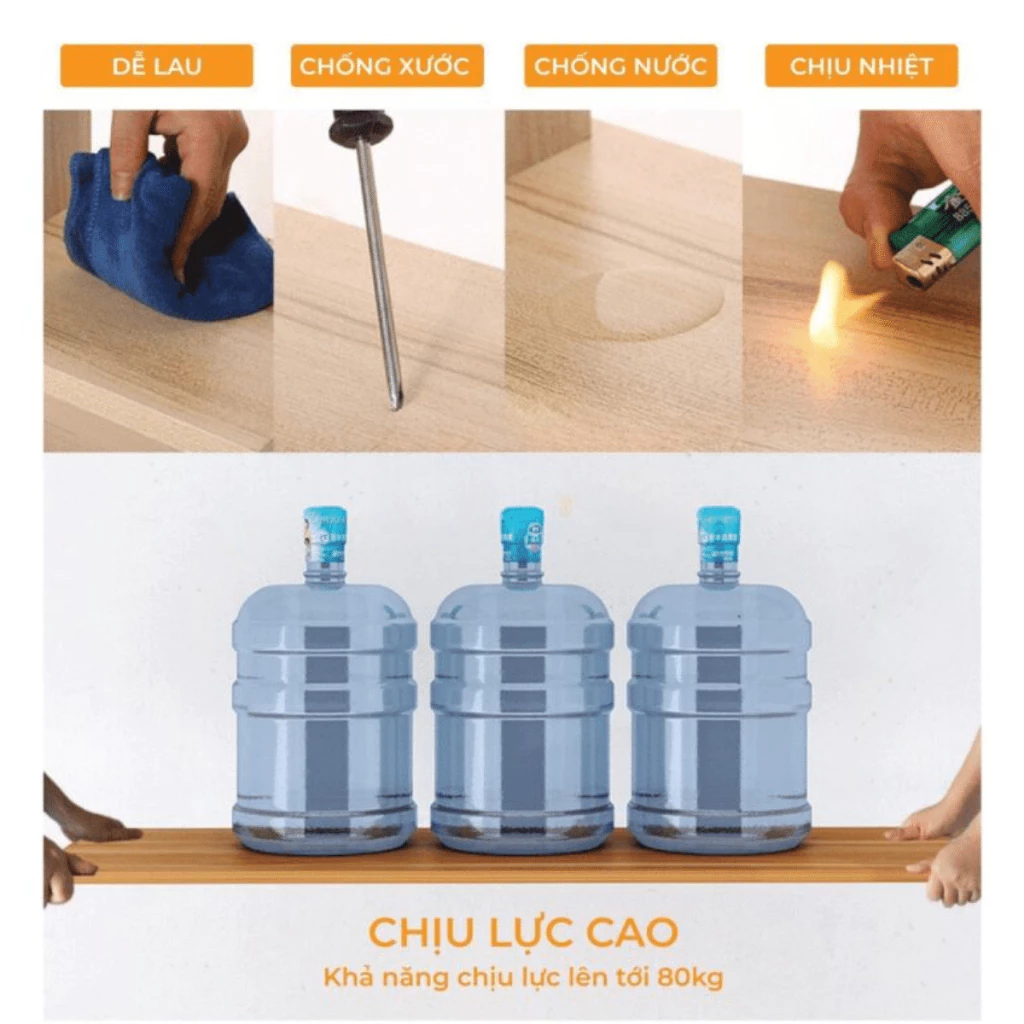 Bàn làm việc kệ sách, Bàn học 2 tầng kệ lửng, bàn chân sắt sơn tĩnh điện mặt gỗ MDF dày 15mm, màu sắc đa dạng | BigBuy360 - bigbuy360.vn