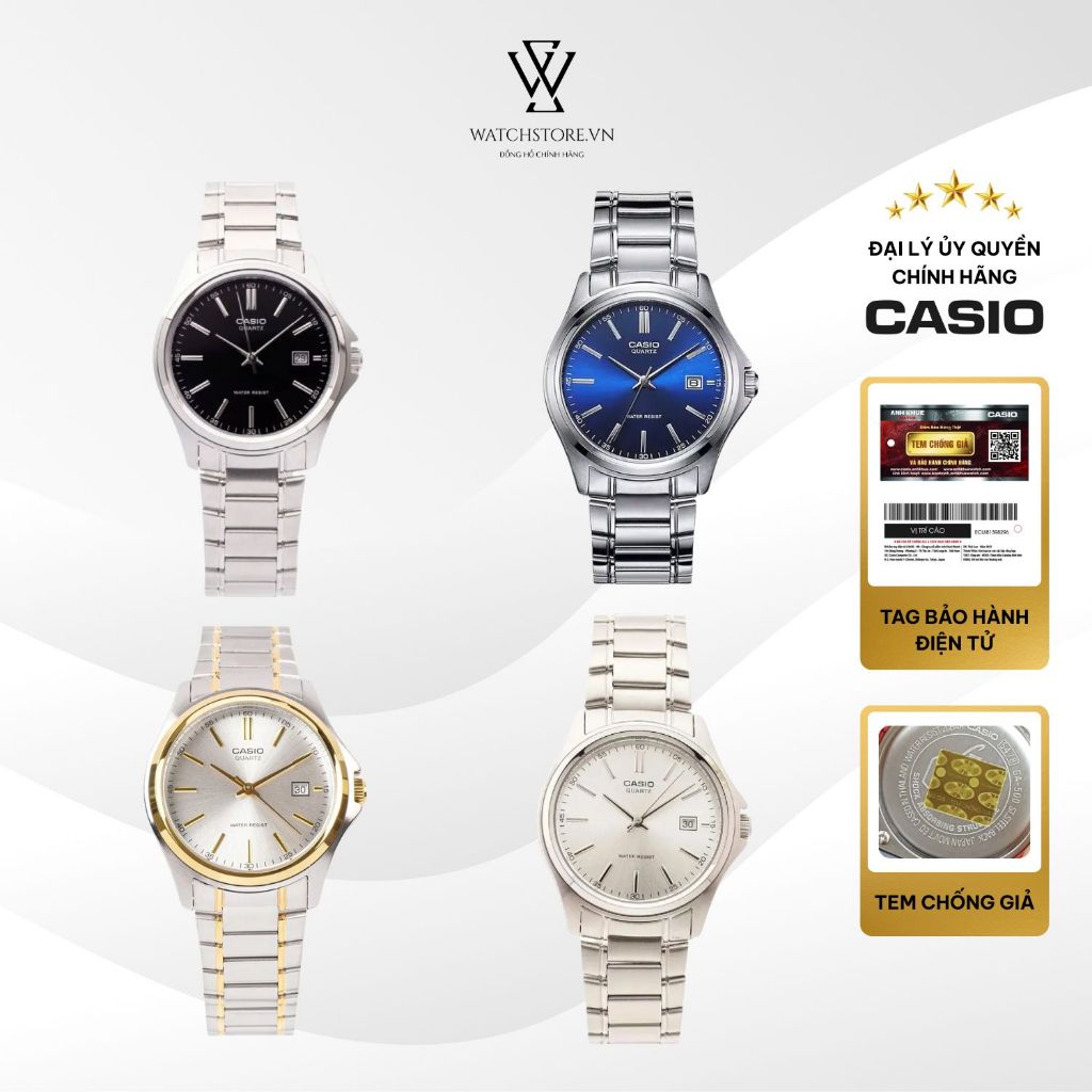 Đồng Hồ Nam Casio MTP-1183A- Sang Trọng Lịch Lãm Mặt Kính Khoáng 38.5mm Chống Nước Dây Kim Loại Chính Hãng
