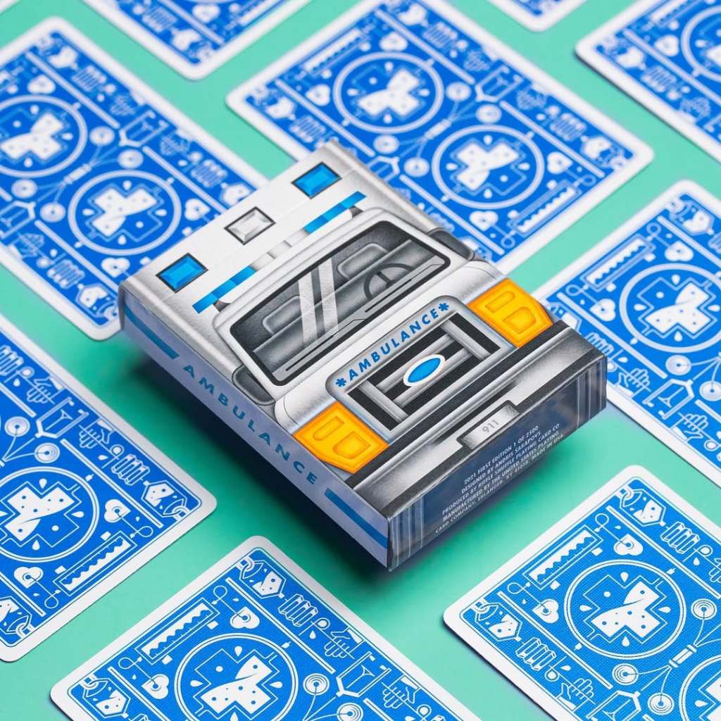 Bài tây Poker Riffle Shuffle Ambulance Playing cards