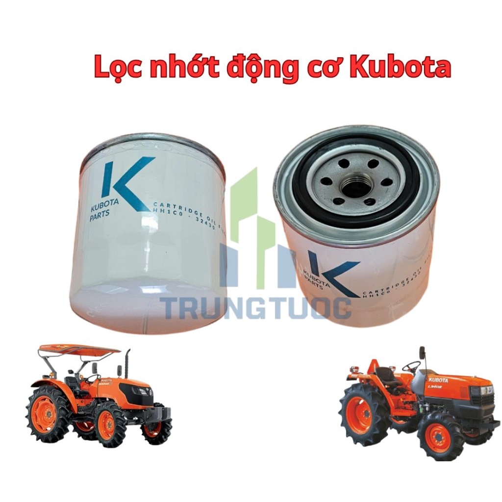 Lọc nhớt động cơ Kubota L4508 6040 L1 218 đến L1 45 máy gặt DC60 70 _HH1C0-32430