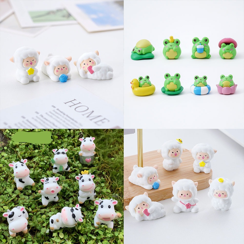 Mô hình mini các con vật đáng yêu để trưng bày sưu tầm hoặc trang trí decor bàn làm việc, bàn học si