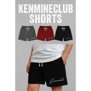 Quần Short Nam KENMINE.CLUB IN NỔI Ngắn Trên Gối Nỉ Chân Cua Loại 1 Dây Rút