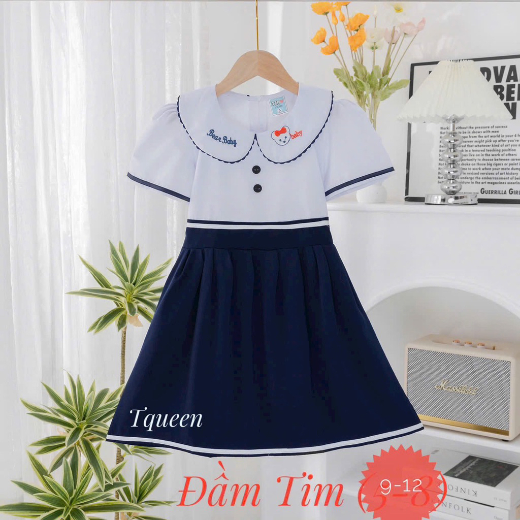 Váy đầm liền học sinh cấp 1 tiểu học