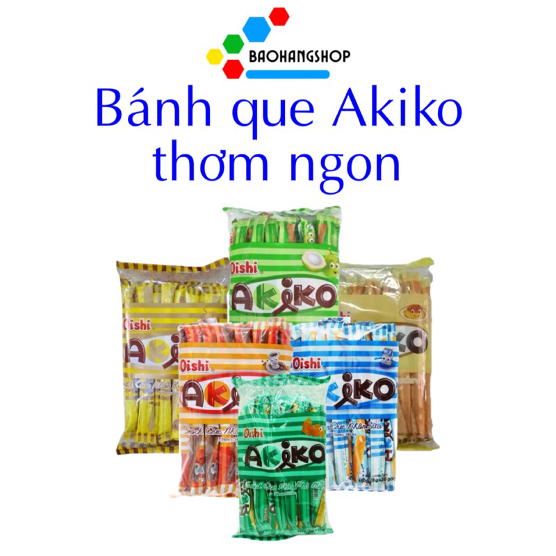 Bánh Que Akiko Nhân Kem Vị Sữa, Socola, Phô mai, Dừa Thơm Ngon