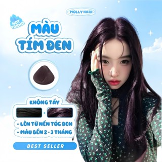 Thuốc Nhuộm Tóc Màu TÍM ĐEN, KHÔNG TẨY - MOLLY HAIR
